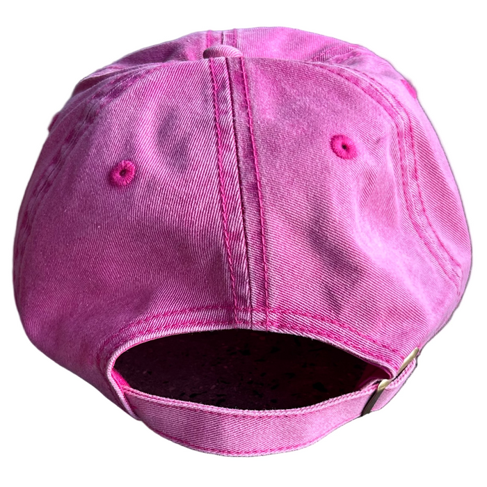 USS New Jersey BB-62 – Pink Denim Dad Cap