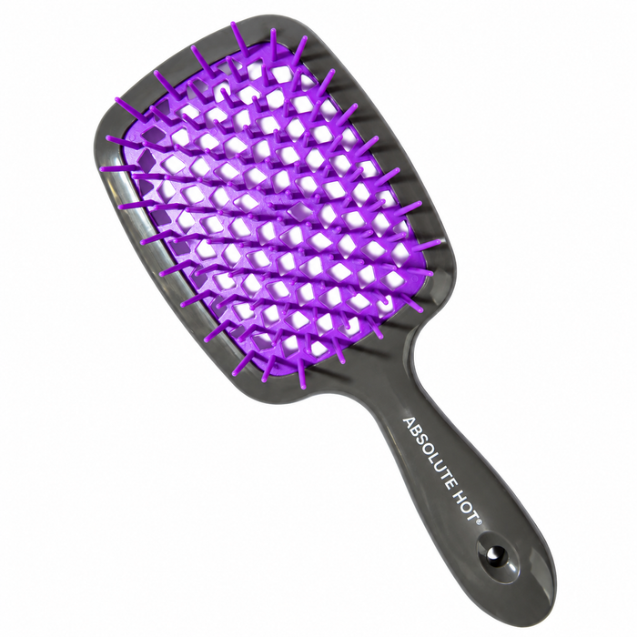 Absolute New York Ultimate Detangler Brush purple