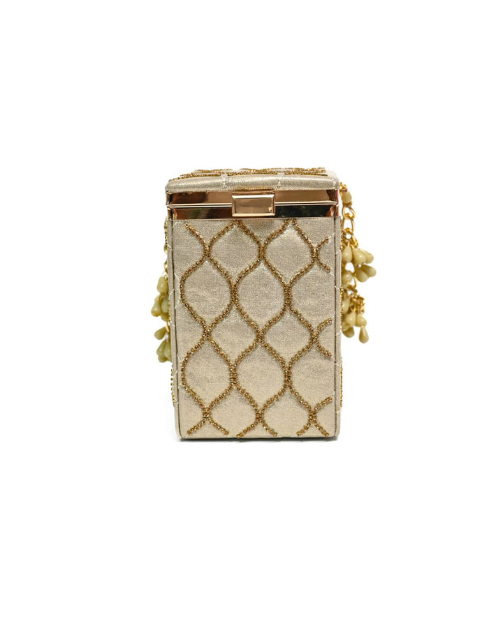 Beaded Box Clutch