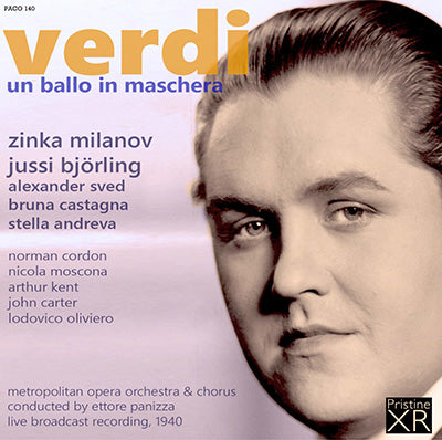 BJÖRLING in Verdi's Un Ballo in Maschera (1940) - PACO140 - CD