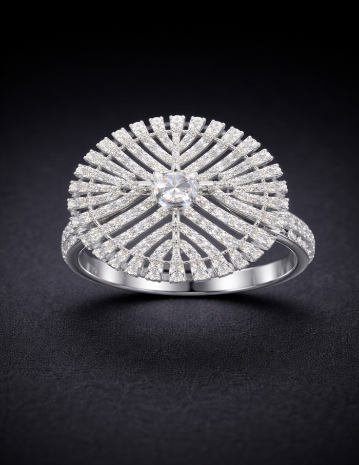 Celestia Radiant Burst Diamond Ring