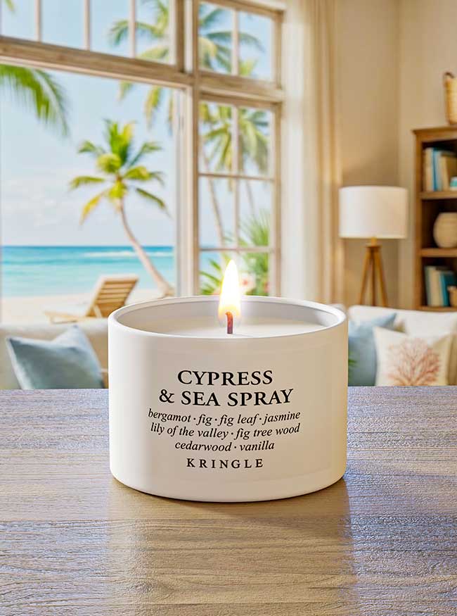 Cypress & Sea Spray | 1-Wick Tin 3 oz
