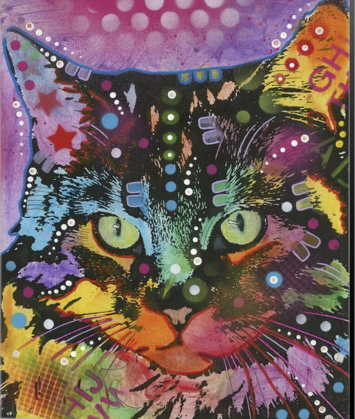 Dean Russo Original Canvas Wall Art Cat 13 16x20 - Paw Naturals