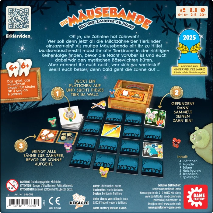 Die Mäusebande - Kooperatives Memospiel für Kids