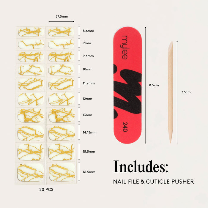 Gel Nail Wraps - Marbellous