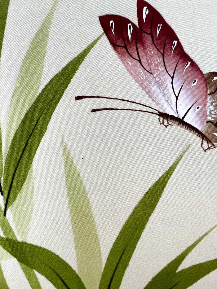 Green Bamboo On Silk (A) Original Painting - Diane Hill