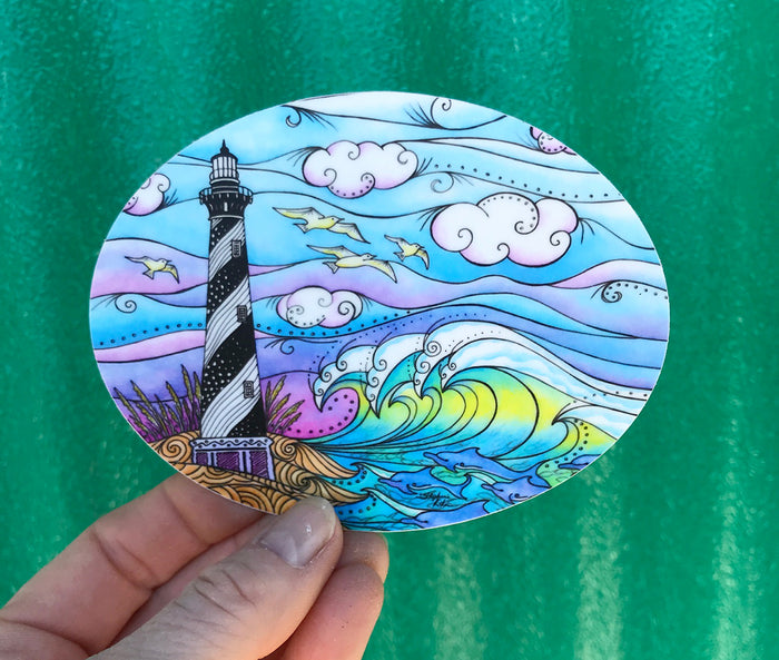 Hatteras Waves Sticker