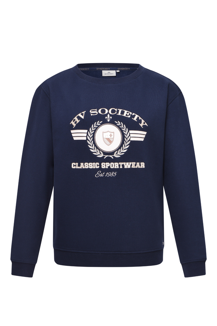 HV Society Jumper HVSAmelie Navy 0401103875 navy crew neck jumper Shop HV Society at Dotique