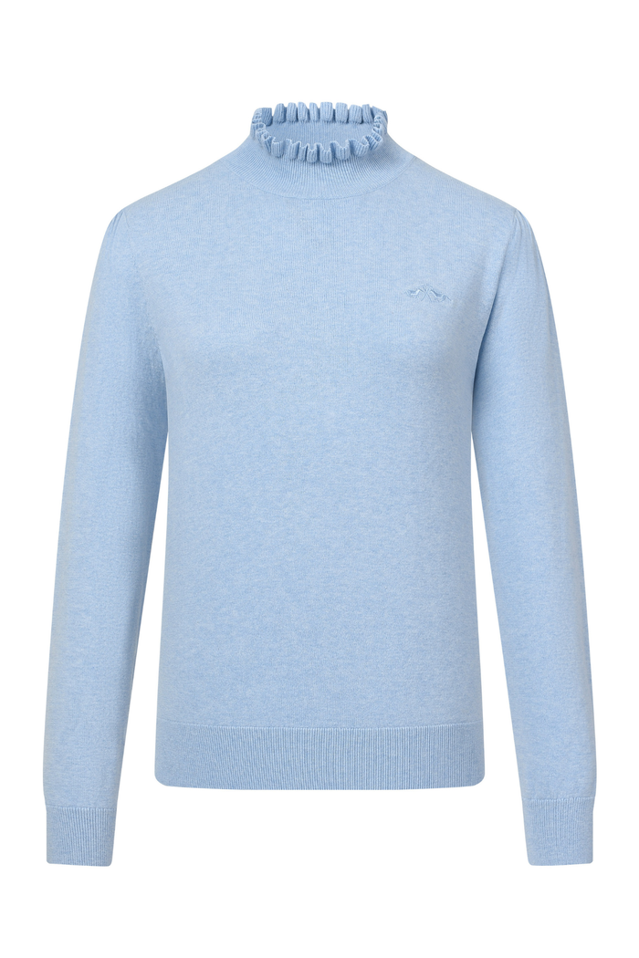 HV Society Jumper HVSYara Light Blue 0409103853 light blue ribbed turtleneck Shop HV Society at Dotique