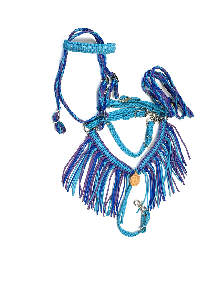 Pony Set-Blue, turquoise,lilac - Tiffanys Braided Tack LLC