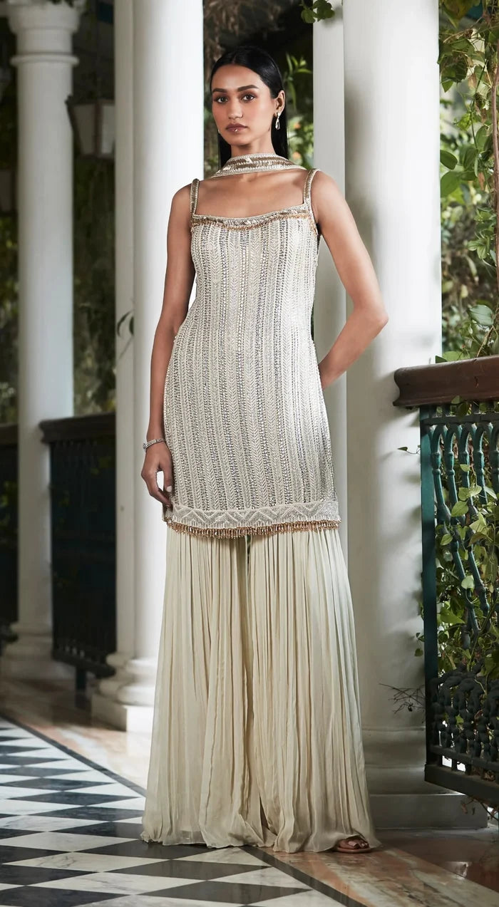 Ivory Sharara Set