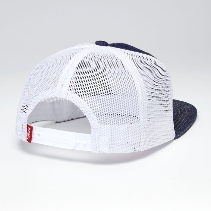 Kimes Ranch Tri Color Denim Trucker Cap