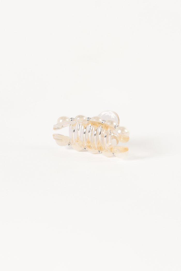Petal and Pup USA ACCESSORIES Lile Pearl Hair Clip - White One Size
