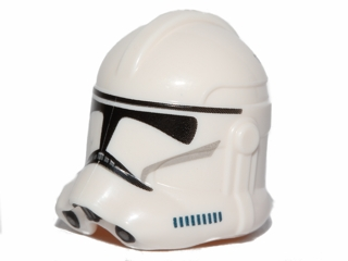 Minifigure, Headgear Helmet SW Clone Trooper (Phase 2) with Ep.3 Pattern