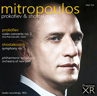 MITROPOULOS conducts Prokofiev & Shostakovich (1952) - PASC754 - CD