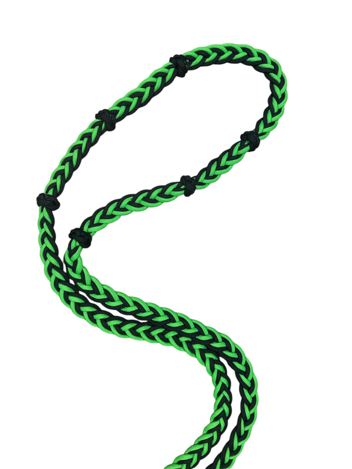 Neon green fringe Tack set - Tiffanys Braided Tack LLC