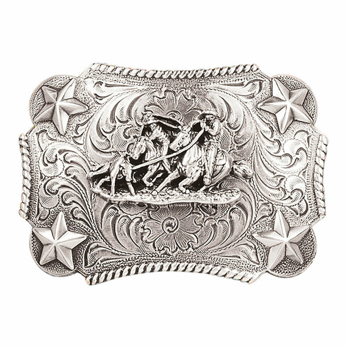 Nocona Youth Team Roper Rectangle Belt Buckle