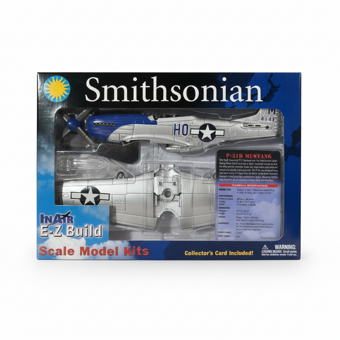 P-51D Mustang Smithsonian Scale Model Kit Blue Tails
