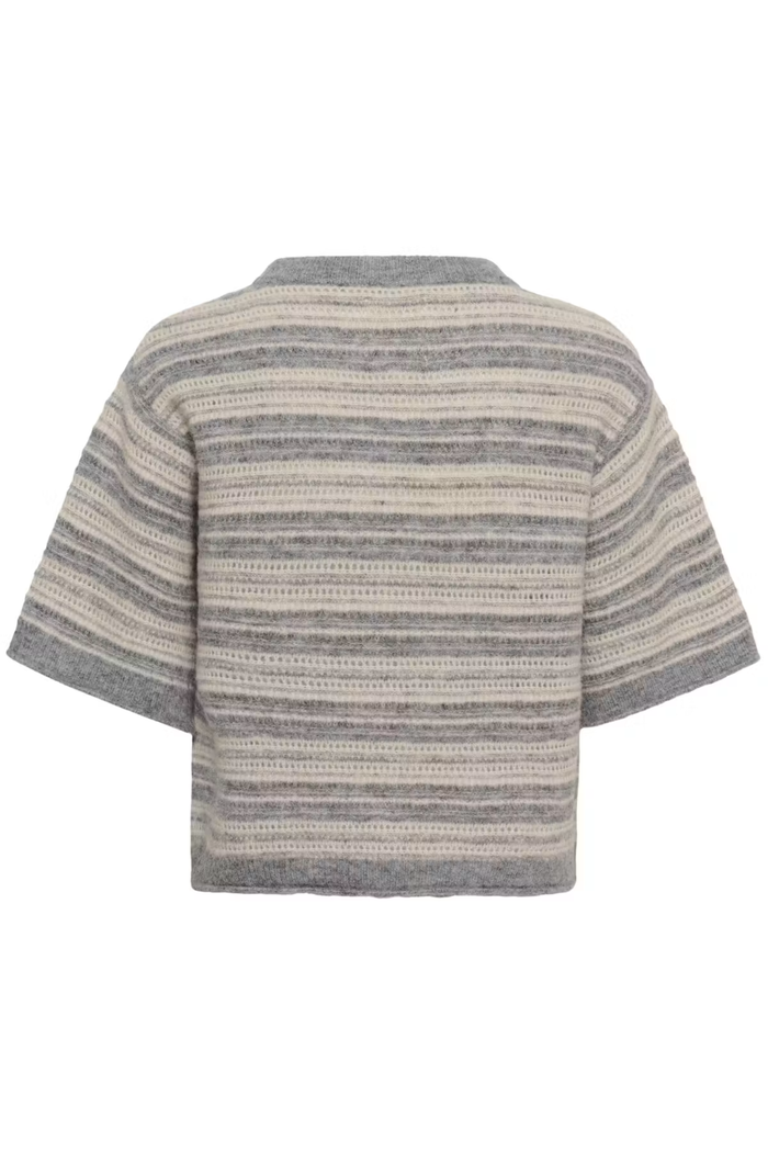 Part Two CerysPW Jumper Grey/French Oak Stripe 30310846 back view Shop Part Two at Dotique