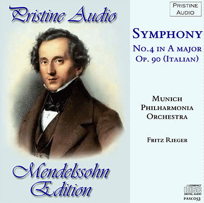 RIEGER Mendelssohn: Symphony No. 4 (1950) - PASC053 - CD