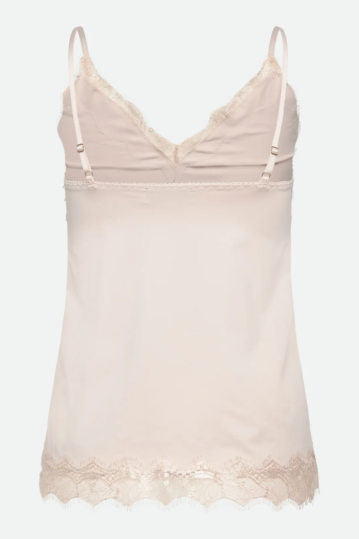 Rosemunde 102507 RWBridget Sleeveless Lace Strap Top Cacao by Rosemunde. Shop Rosemunde at Dotique.