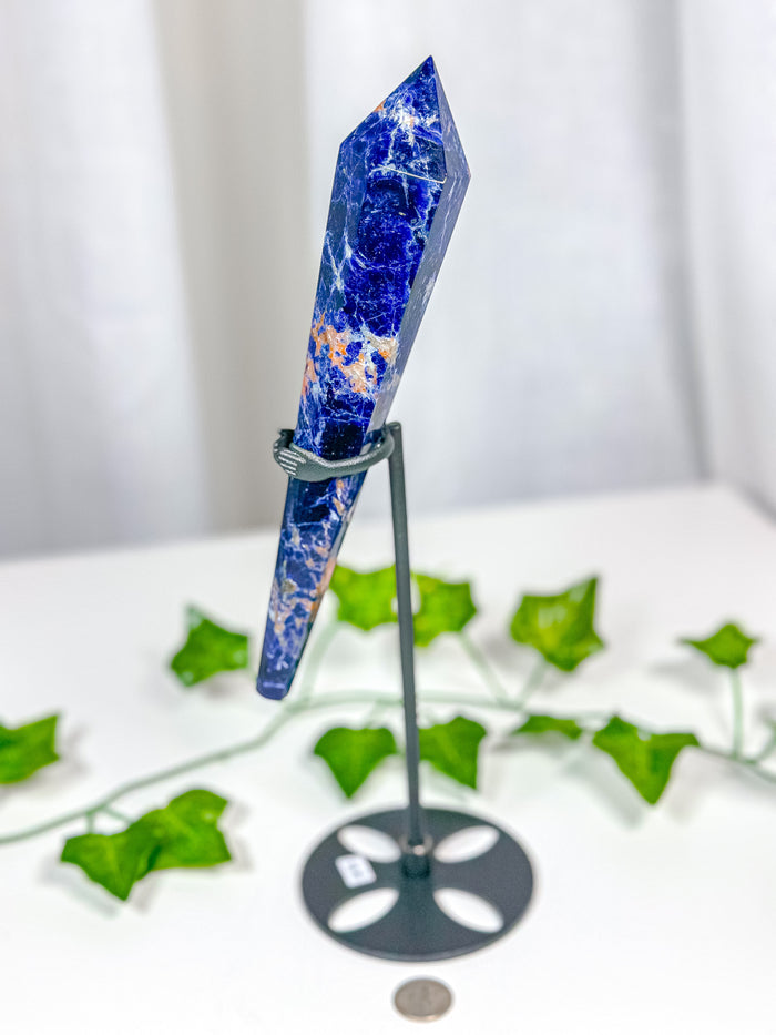 Sodalite Wand on Stand (85B)