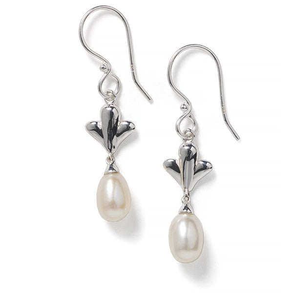 Southern Gates® Angelica Earrings Inspiration Series 10x9mm 925 sterling silver & freshwater pearls Designed in Charleston, SC