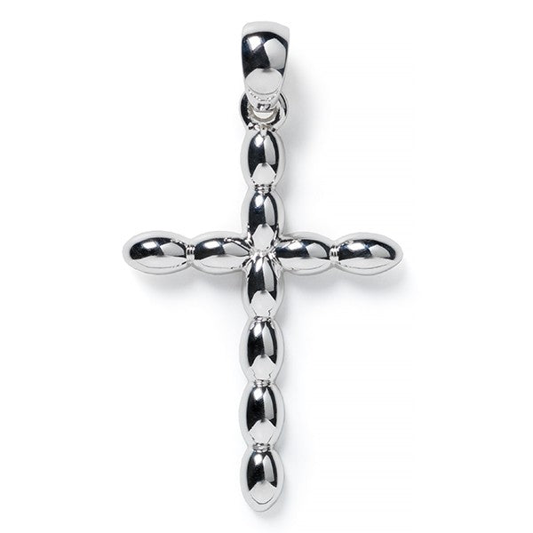 Southern Gates® Rice Bead Cross Pendant 30x22mm 925 sterling silver Gorgeous sterling silver rice beads pay homage to the Holy City's rice history and South Carolina's agricultural background.