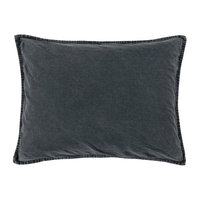 Stonewashed Cotton Canvas Pillow Sham