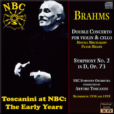 TOSCANINI Brahms: Double Concerto, Symphony No. 2 (1938/39) - PASC283 - CD
