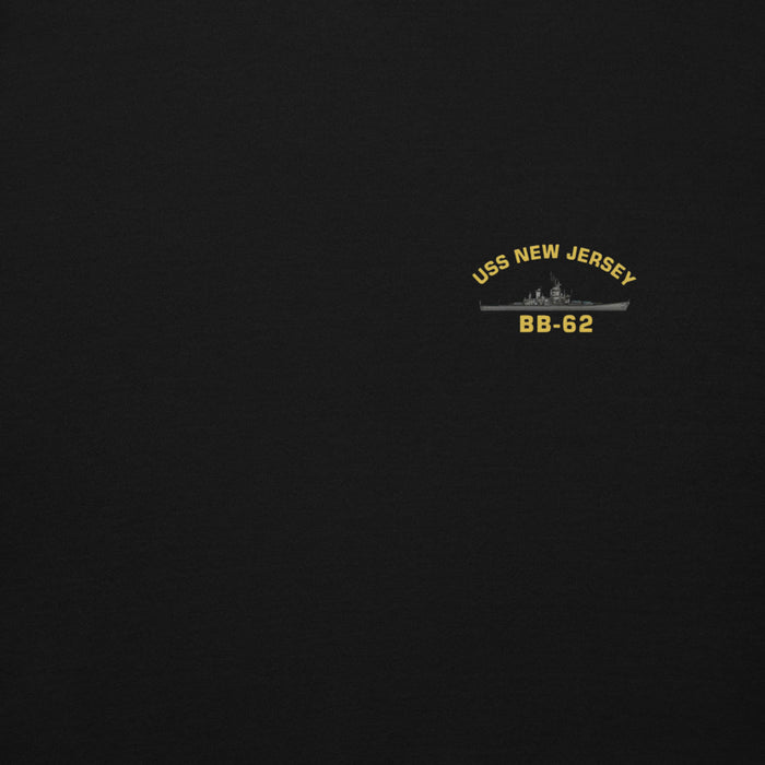 USS New Jersey BB-62 - Manned & Ready Hoodie (Black)