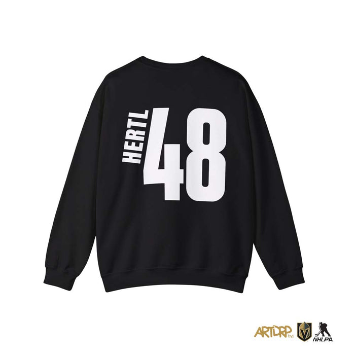 Vegas Golden Knights #48 Tomas Hertl Caricature Crewneck - Vegas Team Store
