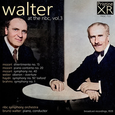 WALTER NBC Vol. 3: Brahms, Haydn, Mozart, Weber (1939) - PASC722 - CD