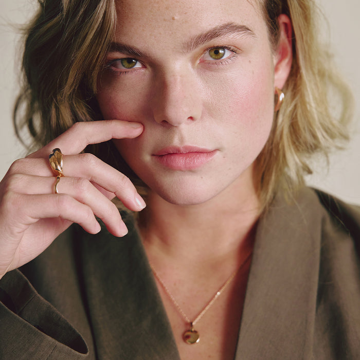 Waves Mono Ring Roségold