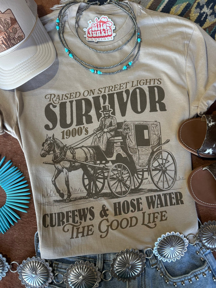 1900's Survivor Graphic TeeTanS