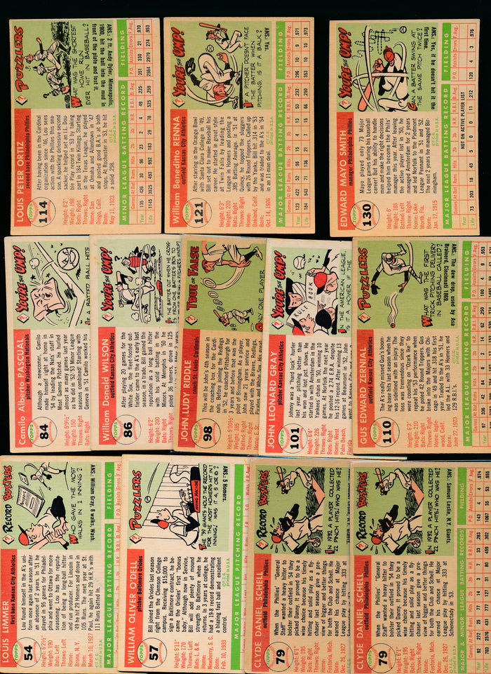 1955 Topps Baseball Set Builder Lot x12 VG-EX 13802