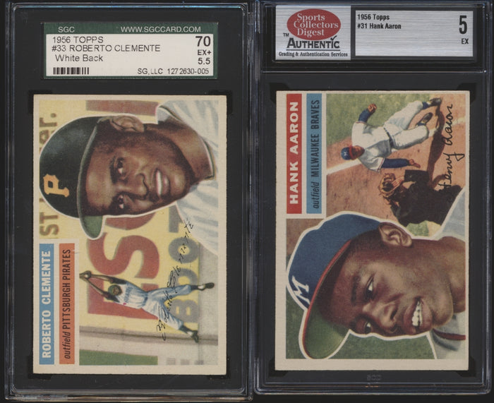 1956 Topps Baseball (All graded) Mid- to High-Grade Complete Set Group Break #12