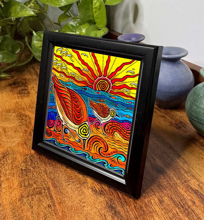 2 Sandpipers Framed Art