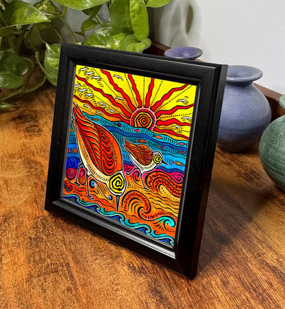 2 Sandpipers Framed Art