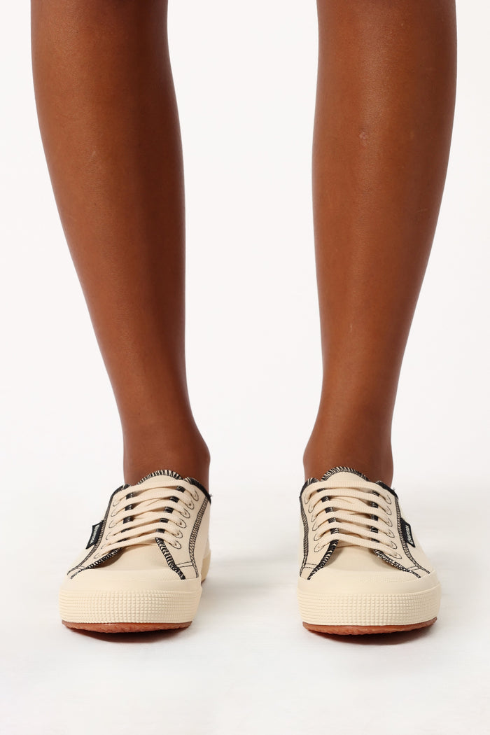 Petal and Pup USA SHOES 2294 Drill Overlock Stitching - Raw Off White