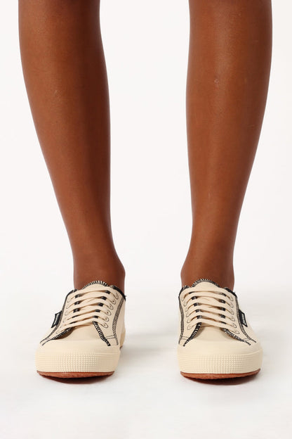 Petal and Pup USA SHOES 2294 Drill Overlock Stitching - Raw Off White