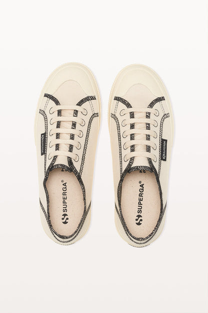 Petal and Pup USA SHOES 2294 Drill Overlock Stitching - Raw Off White