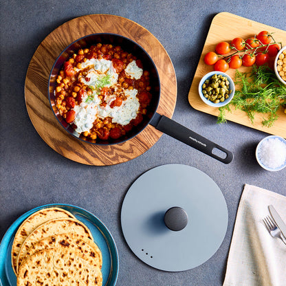 24cm Forged Aluminium Saute Pan - Blue