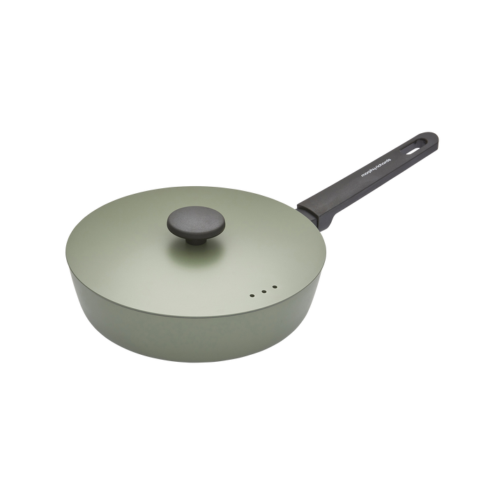 24cm Forged Aluminium Saute Pan - Green