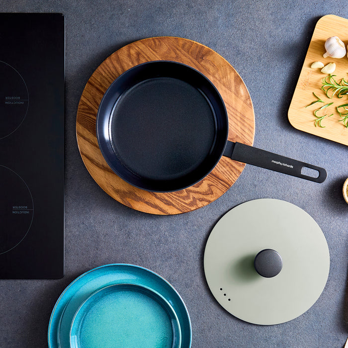 24cm Forged Aluminium Saute Pan - Green