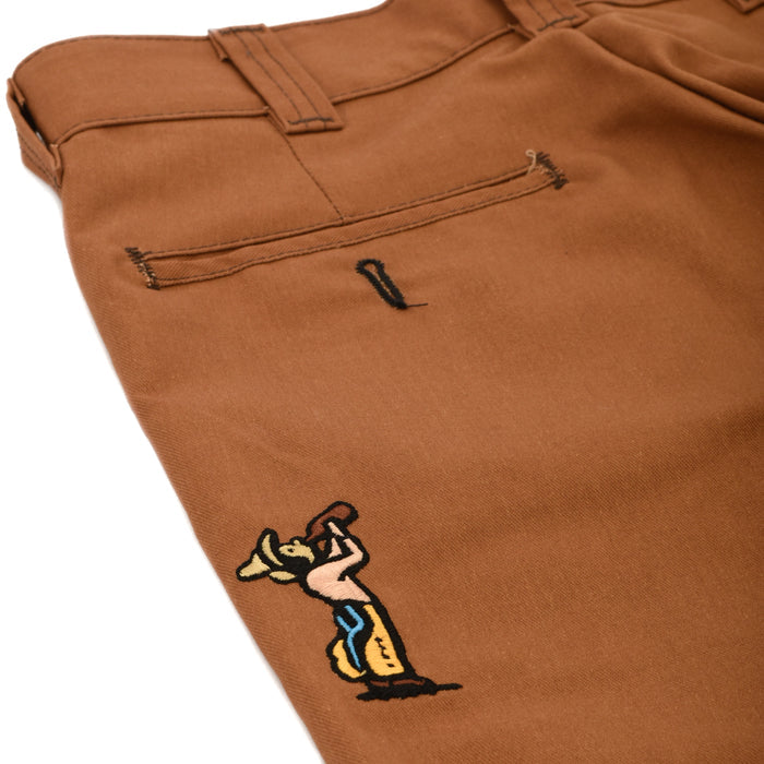 303 Boards - 303 X Paky Wild Frontier X Dickies Skateboarding Regular Fit Double Knee Pants (Brown Duck) *SALE