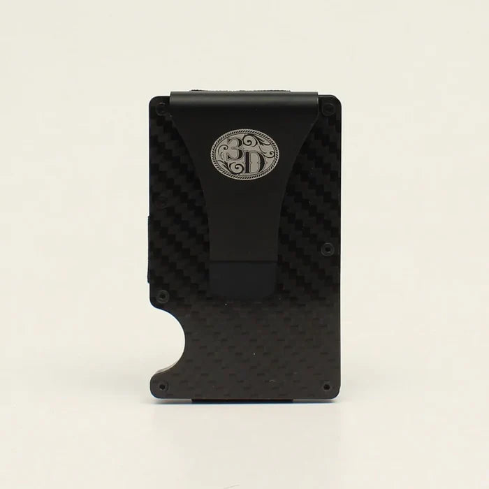 3D Men's RFID Block Smart Wallet in Black