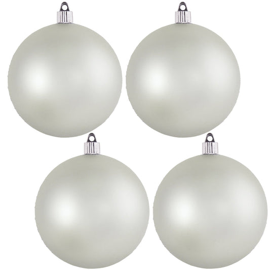 4 Pack - 4 3/4" (120mm) Matte Finish Commercial Grade Shatterproof Ball Ornaments