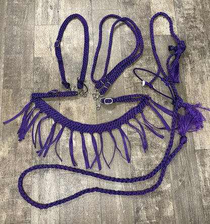 Purple mule tape tack set.