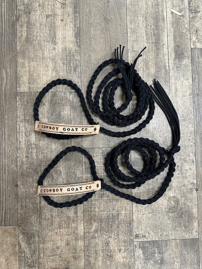 Personalized goat halter - Tiffanys Braided Tack LLC